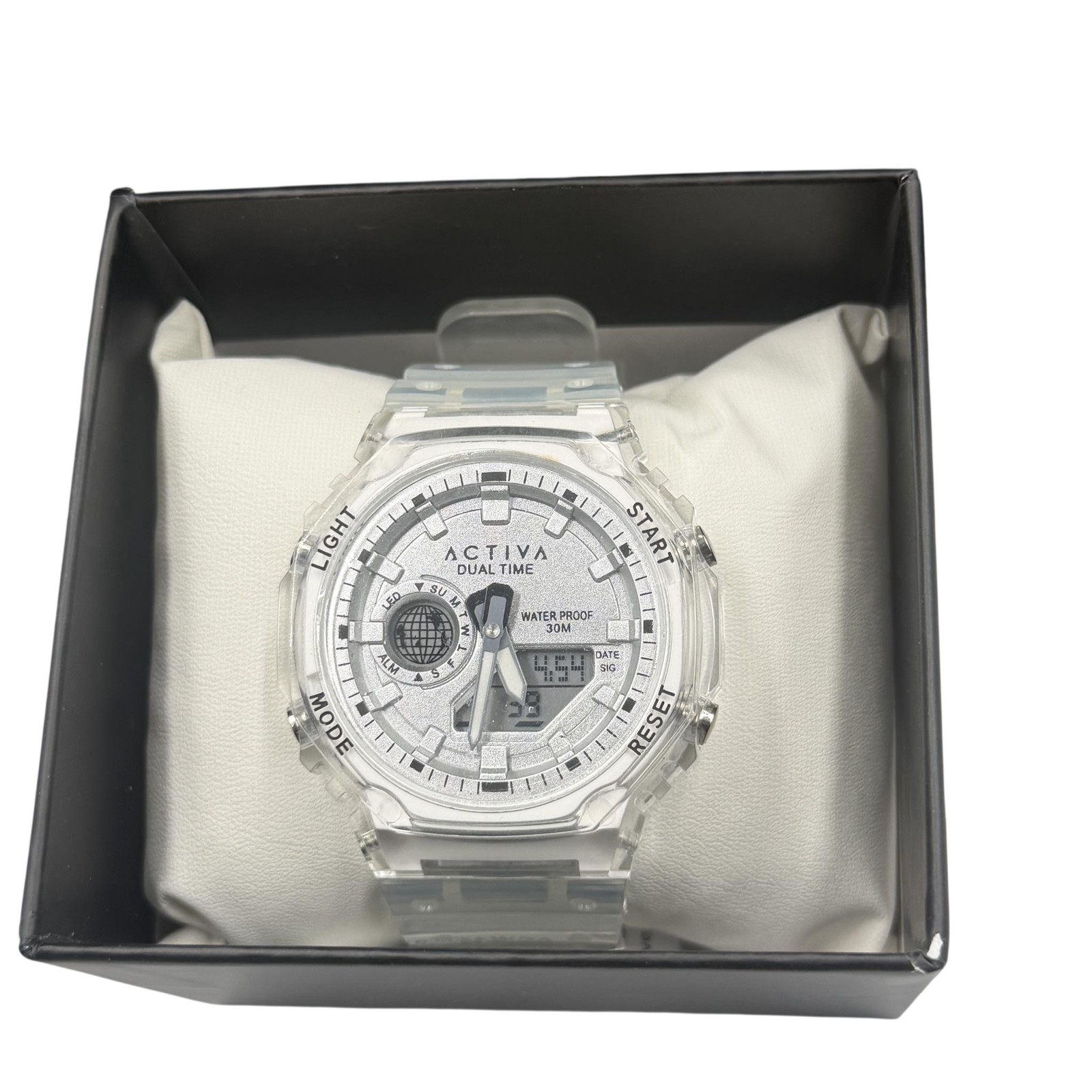 Activa Recon X Invicta Digital Watch 45.5mm Transparent White ACW423-016