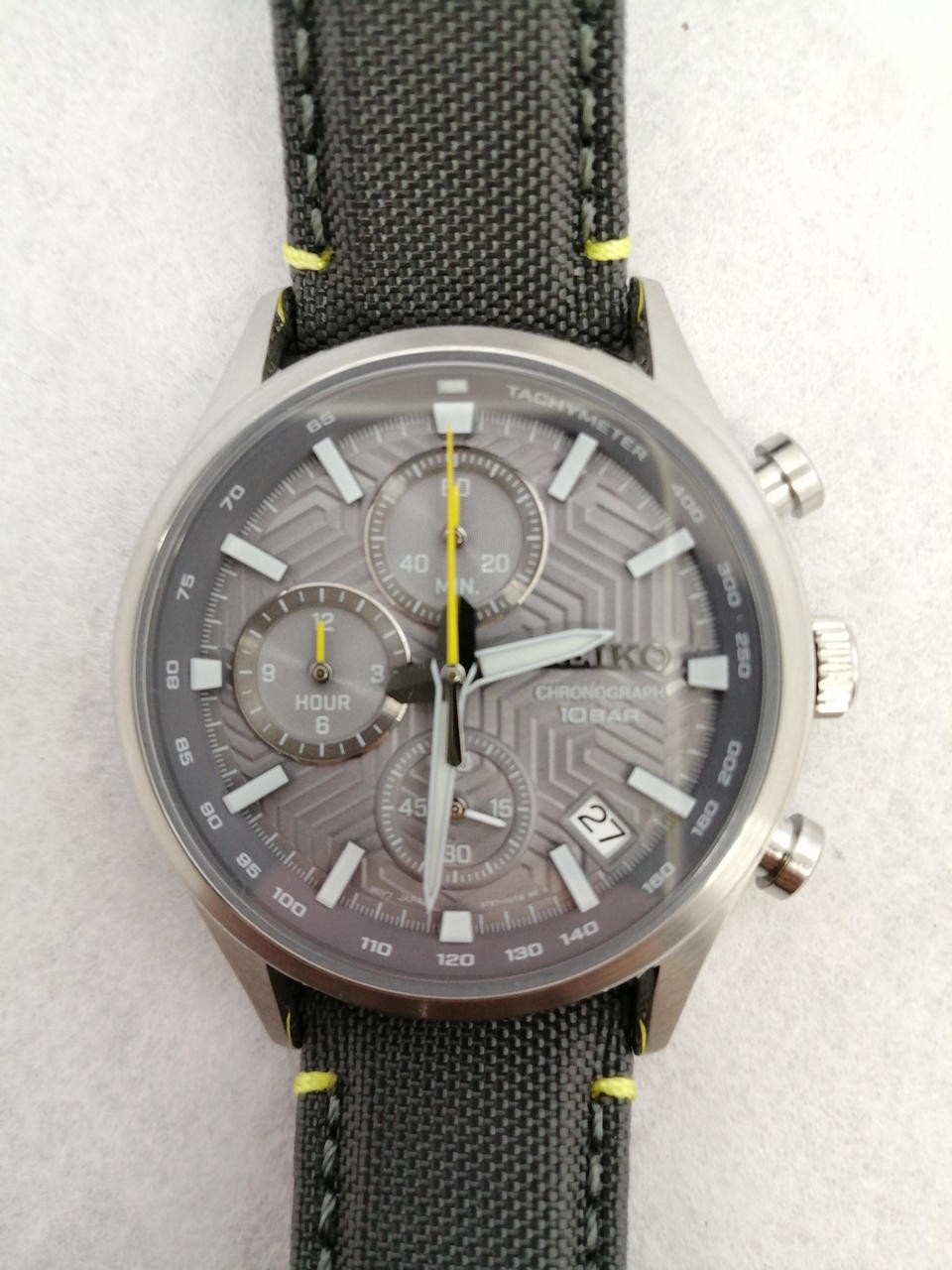 SEIKO Quartz Wristwatch Chronograph Model SSB423P1 8T67 00S0 Silver