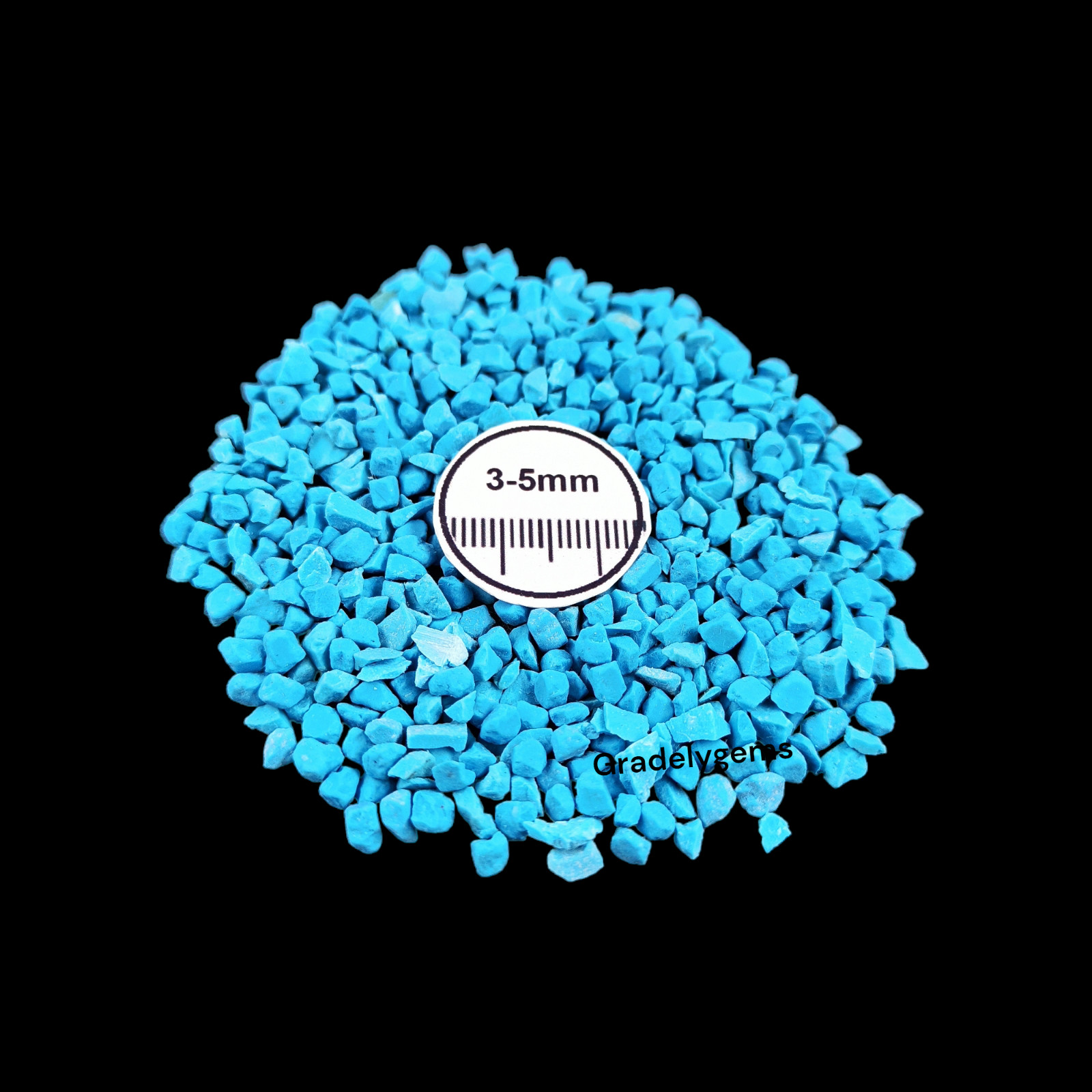 Sky Blue Turquoise Gemstone Crushed Powder – Vivid Hue for Resin Art, DIY Crafts
