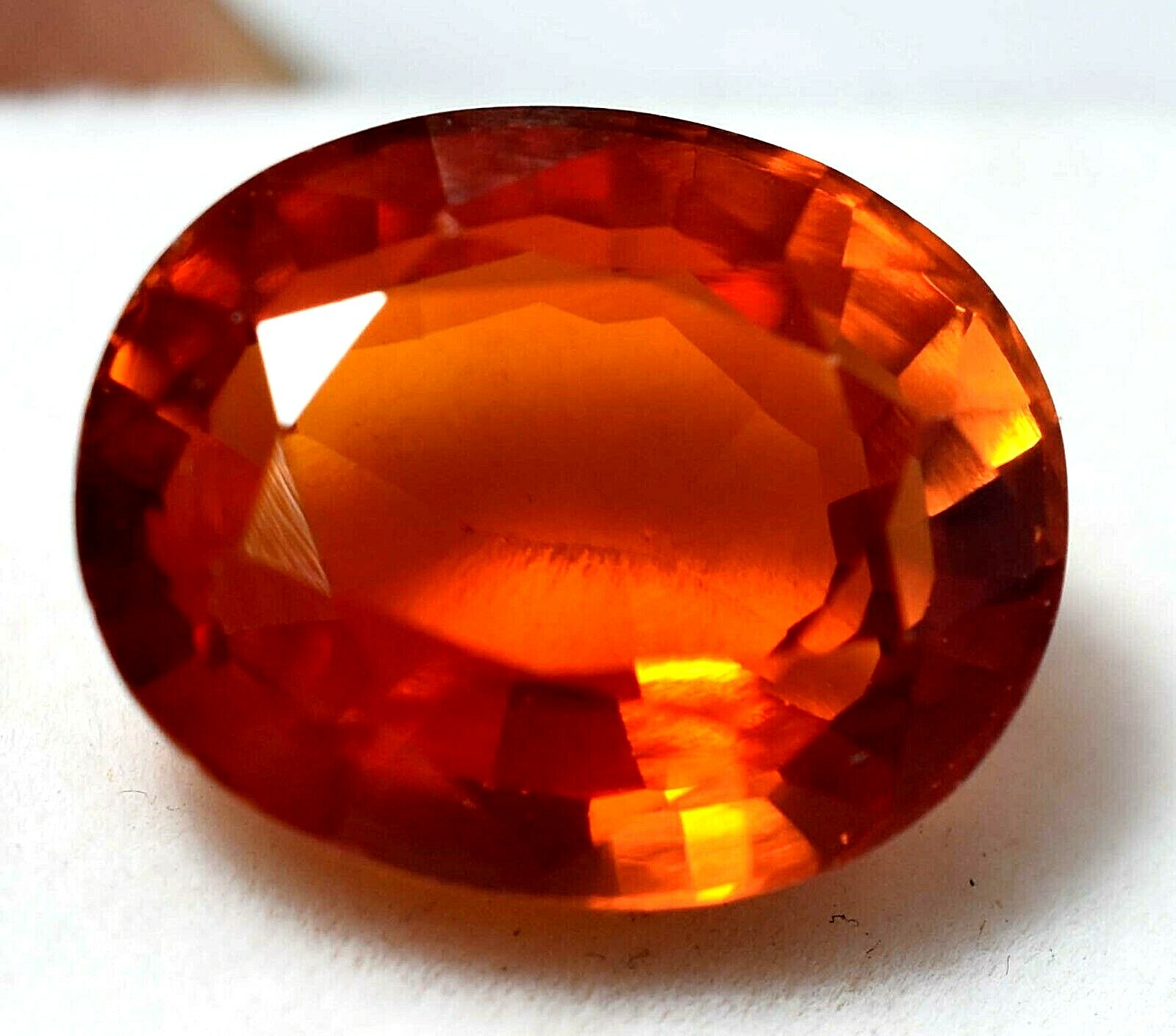 14.85 Ct Natural Padparadscha Sapphire GGL Certified Oval Cut Treated Gemstone