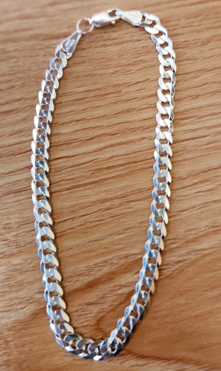 Pulsera Para Hombre Plata 925 Mexicana, Silver Men’s Bracelet.