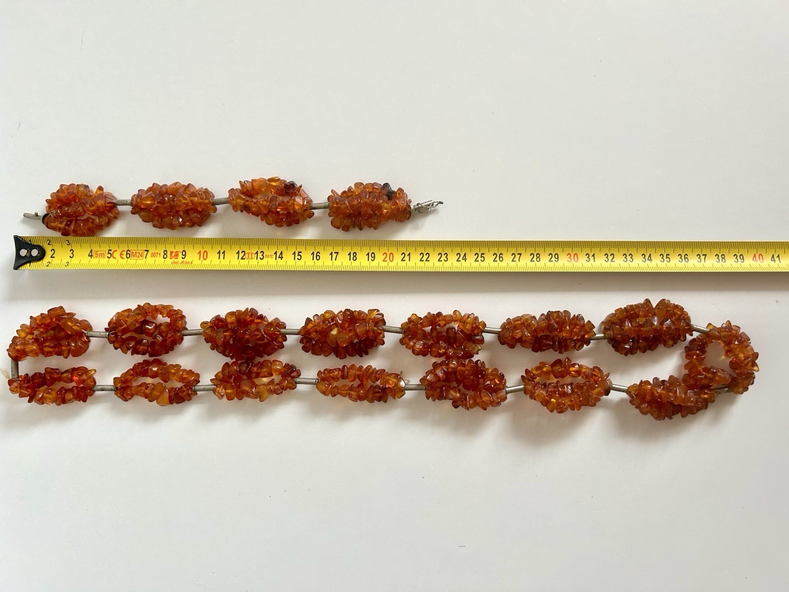 1980 amber set 3.9 oz box tag Daile Klaipeda huge necklace and bracelet