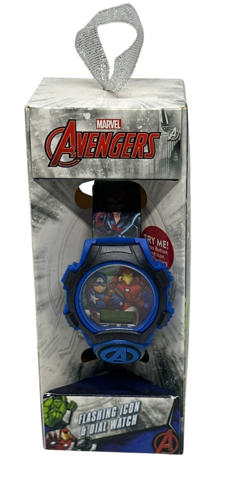 NWF Marvel Avengers Boys Flashing Icon & Dial Watch Digital (Need new Batteries)