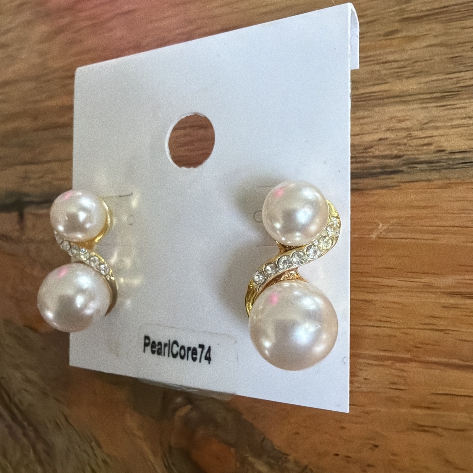 Faux Pearl Diamond Earrings Wedding Mother Of Bride Theater Dress Formal