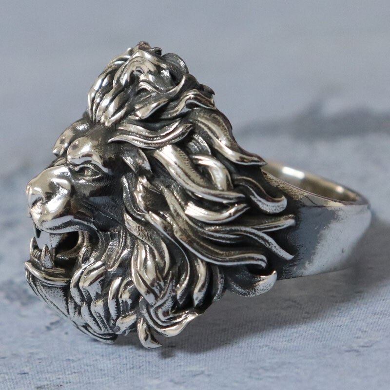 21g Big 3D Lion Rings King Of The Beasts Rings 925 SOLID STERLING Silver Many Sz