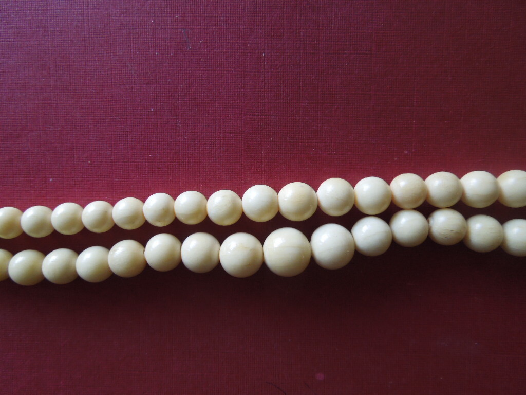 J3165 ART DECO NECKLACE VERY NICE CARVED LENGTH 40 CM