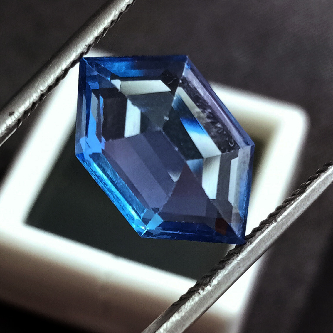 Fancy Cut Certified 9.70 Ct Treated Natural Blue Aquamarine Loose Gemstone AAA