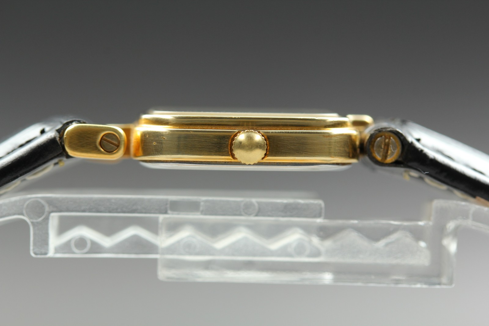 LONGINES 153 6749 21mm Gold Dial Square Women’s Watch Vintage [Near MINT]