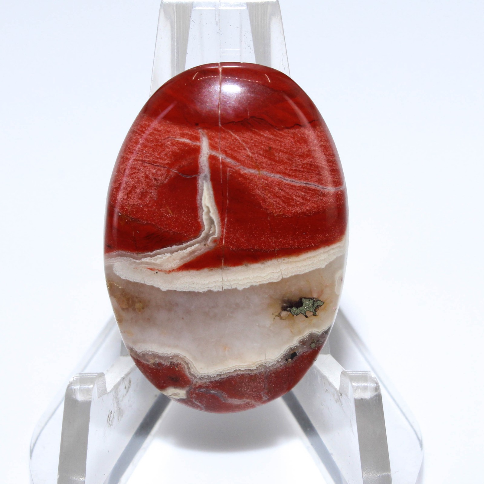 23.10 Ct. Natural Red River Jasper Oval Cabochon Loose Gemstone 28x19x5 mm