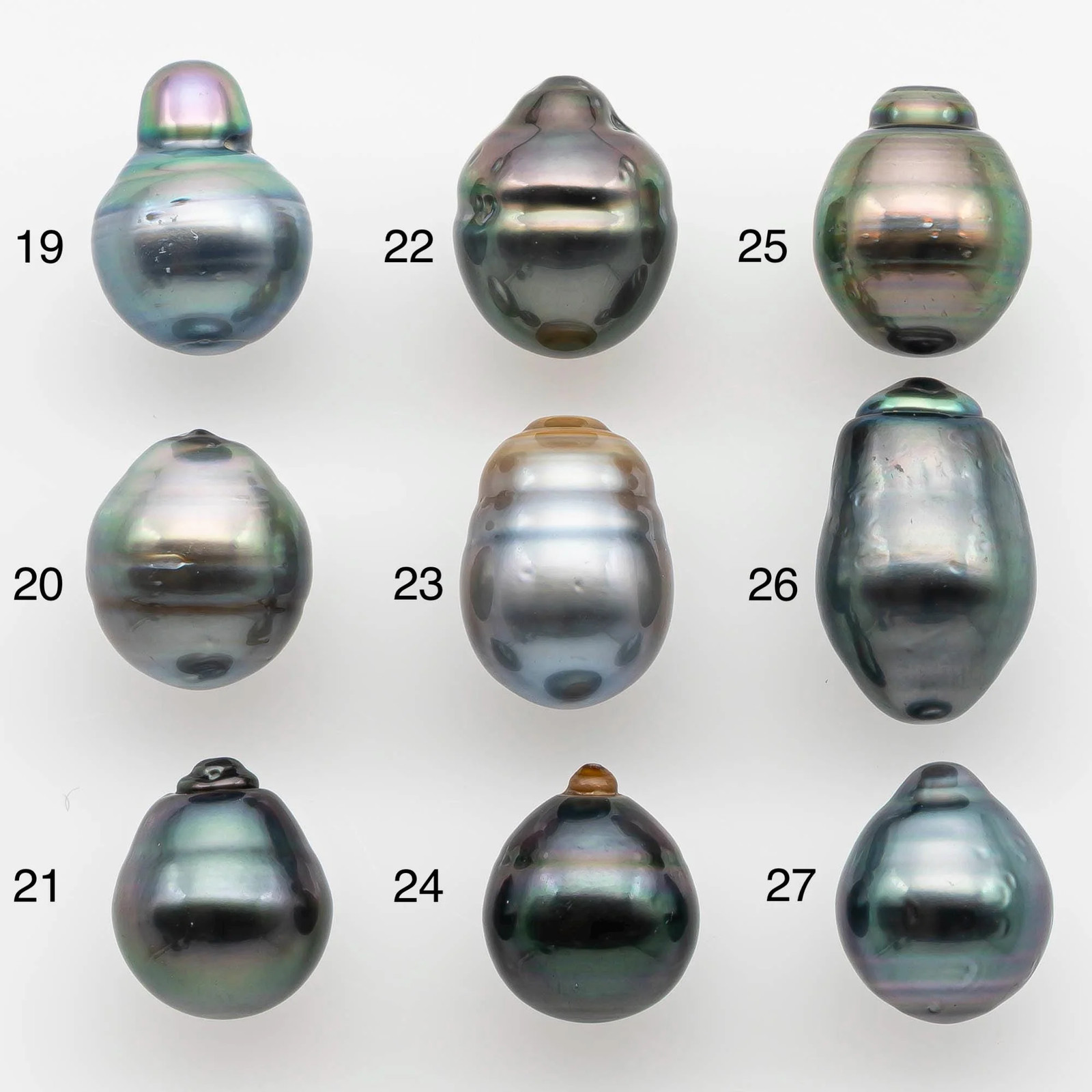 9-10mm Tahitian Pearl in Natural Color with High Luster and Minor Blemishes, On