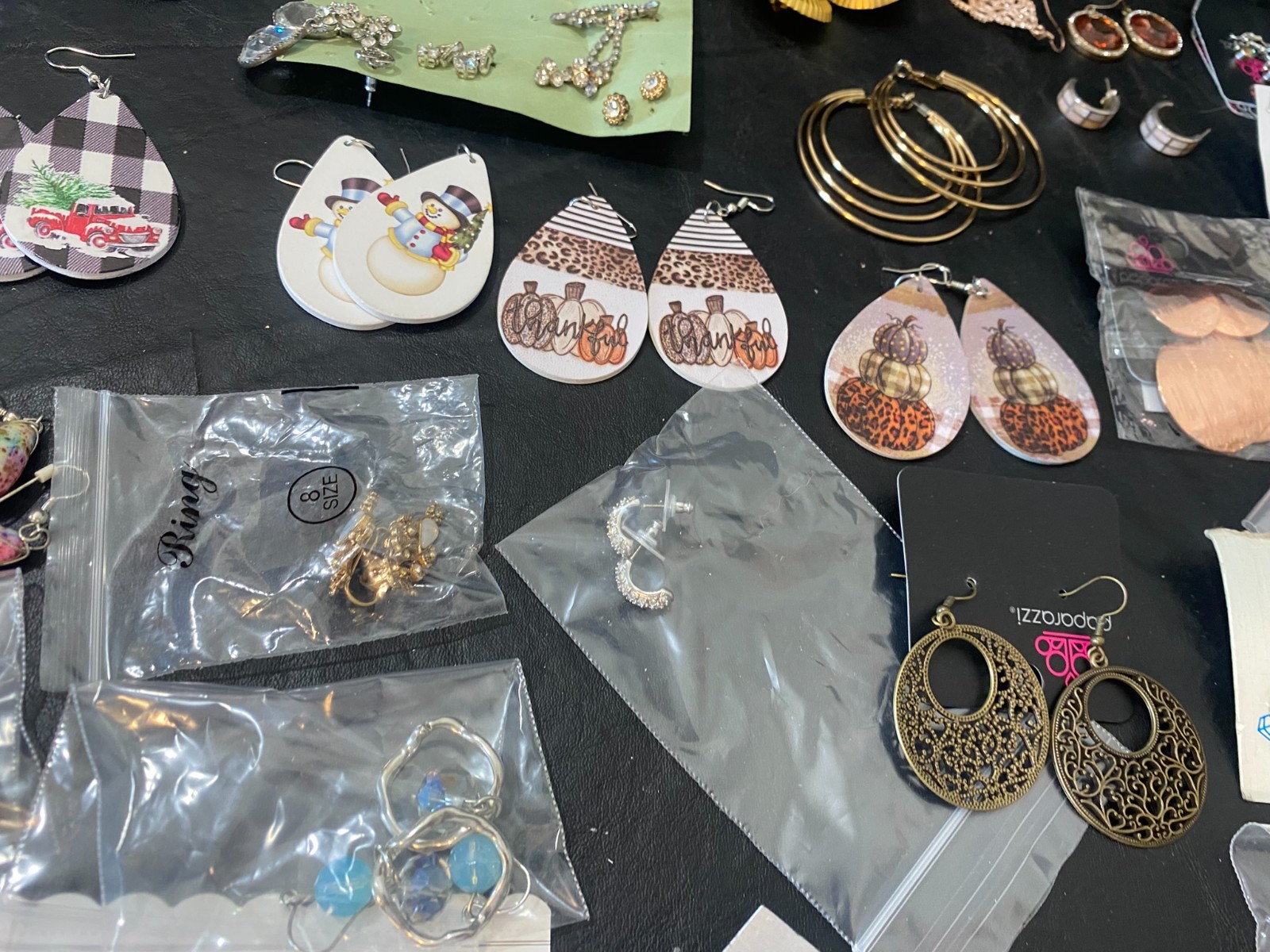 huge lot 103+ pairs earrings earring collection dangle stud hoop clip estate +