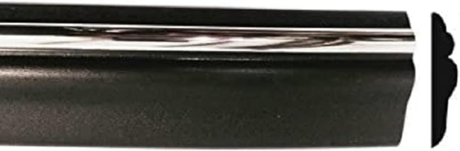 Black Chrome Side Body Trim Molding Replace for 1994-1997 Dodge Ram Pickup Truck