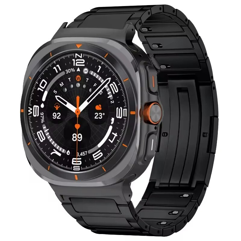Titanium NO Gaps Watch Strap For Samsung Galaxy Watch 7 Ultra Quick Release Band