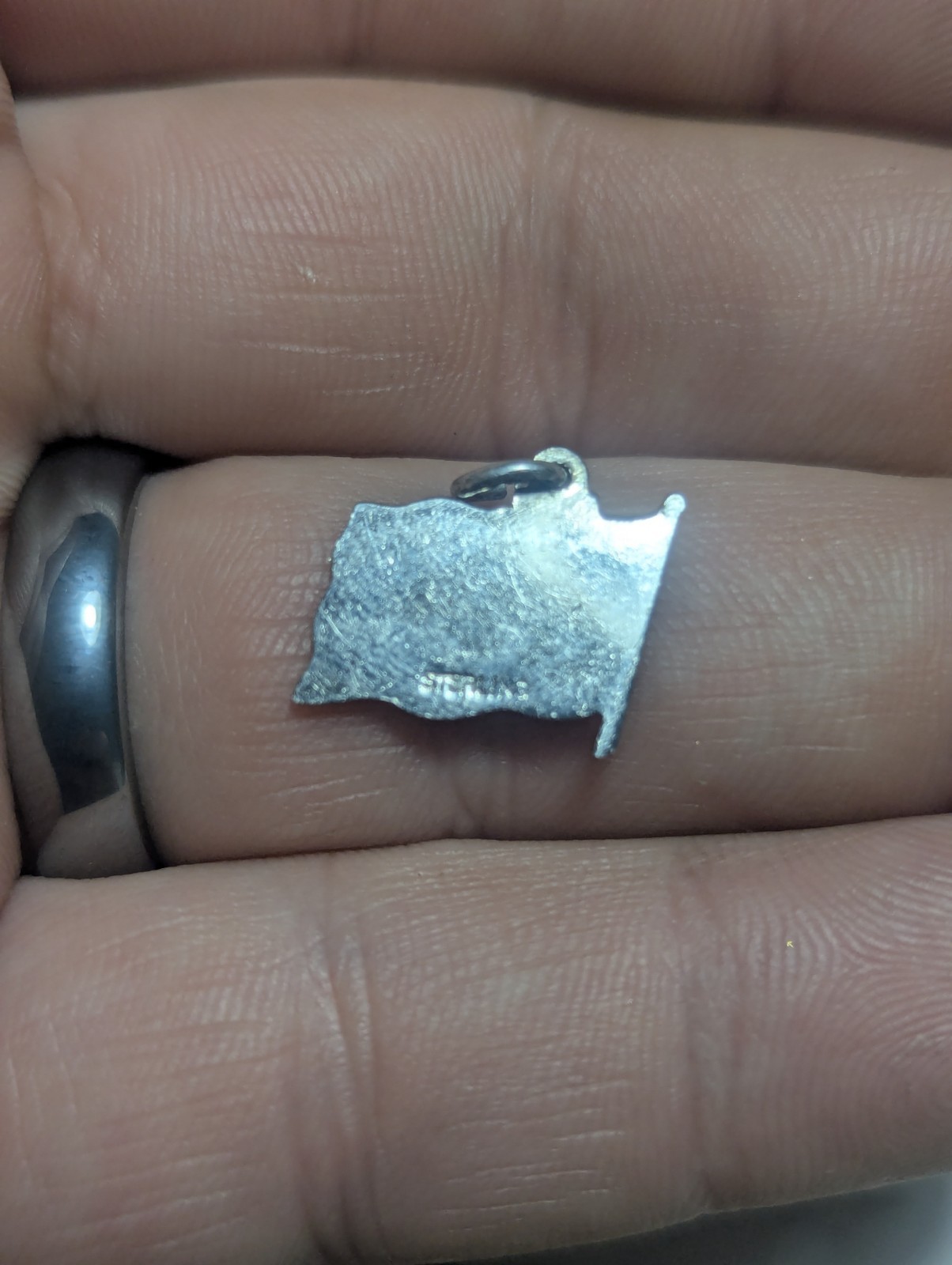 Vintage Sterling Silver Bolivia National Flag Bolivian Pendant Charm