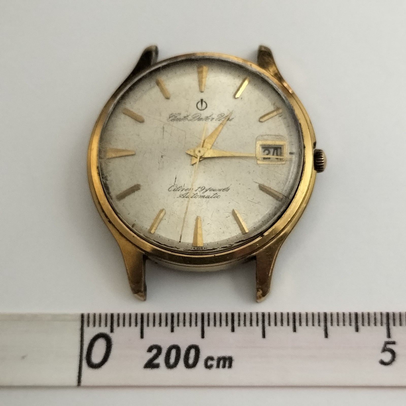 Lot of 2 Vintage Citizen Automatic Watches Auto Dater Uni Compact 21 For Parts