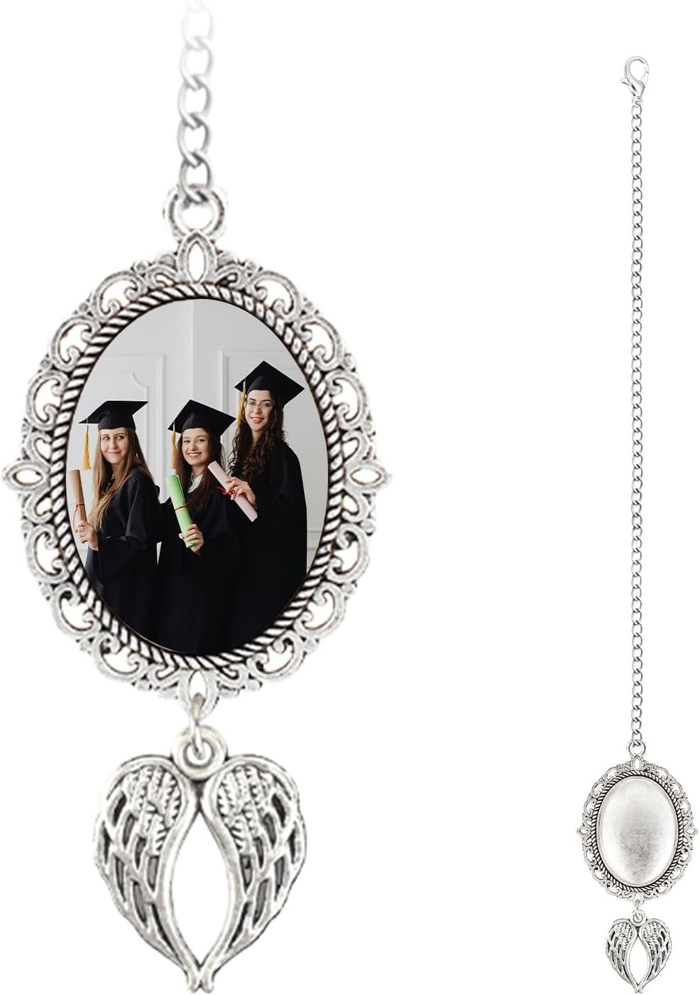 Graduation Tassel Photo Charm, Class of 2026 Graduation Memorial Tassel Charm