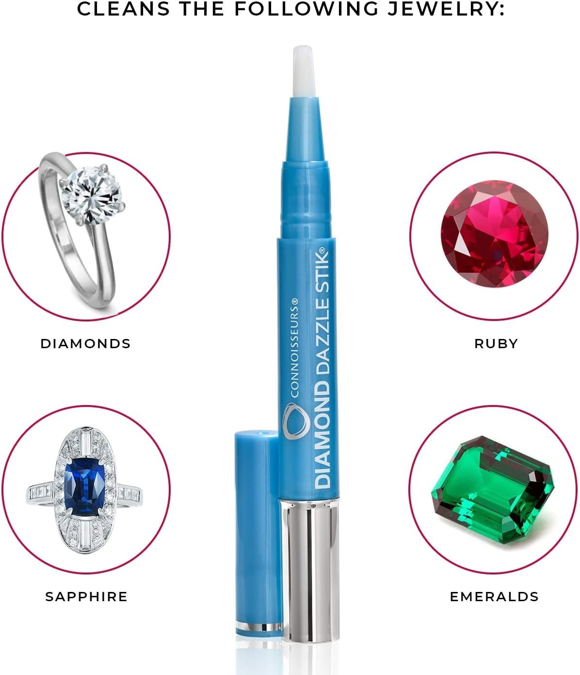 Diamond Dazzle Stik: Portable Jewelry Cleaner for Sparkling Diamonds & Stones