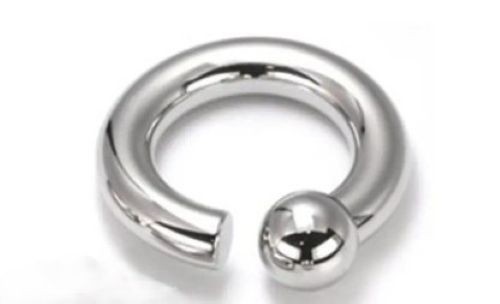 1 Screw On Ball Trojan Captive Bead Ring Reverse Prince Albert RPA Public Hafada