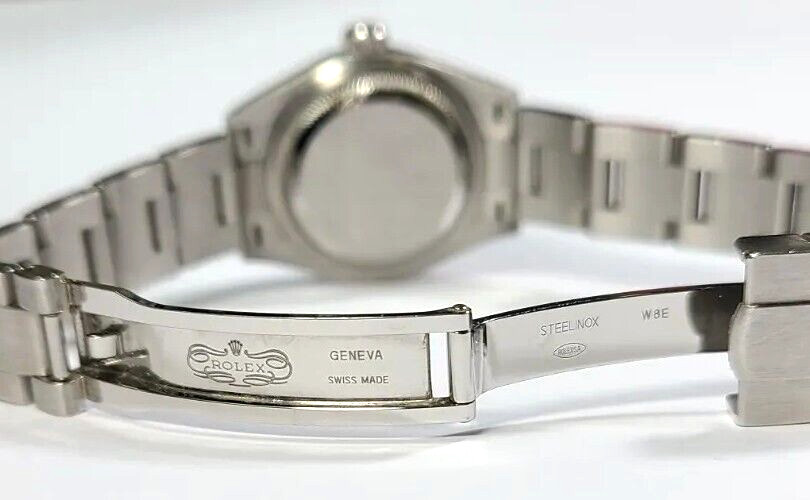 Rolex Oyster Perpetual Stainless Steel Blue Dial 28mm Ladies Watch 276200
