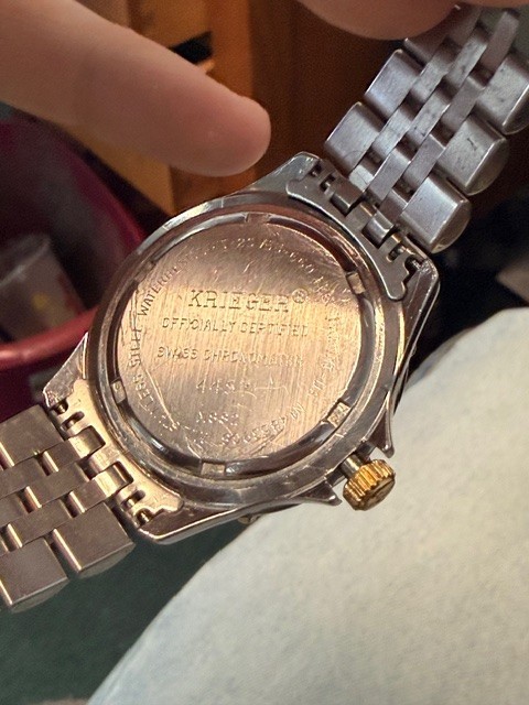 Krieger Tidal Chronometer 7 Jewels Swiss Quartz Men’s Watch