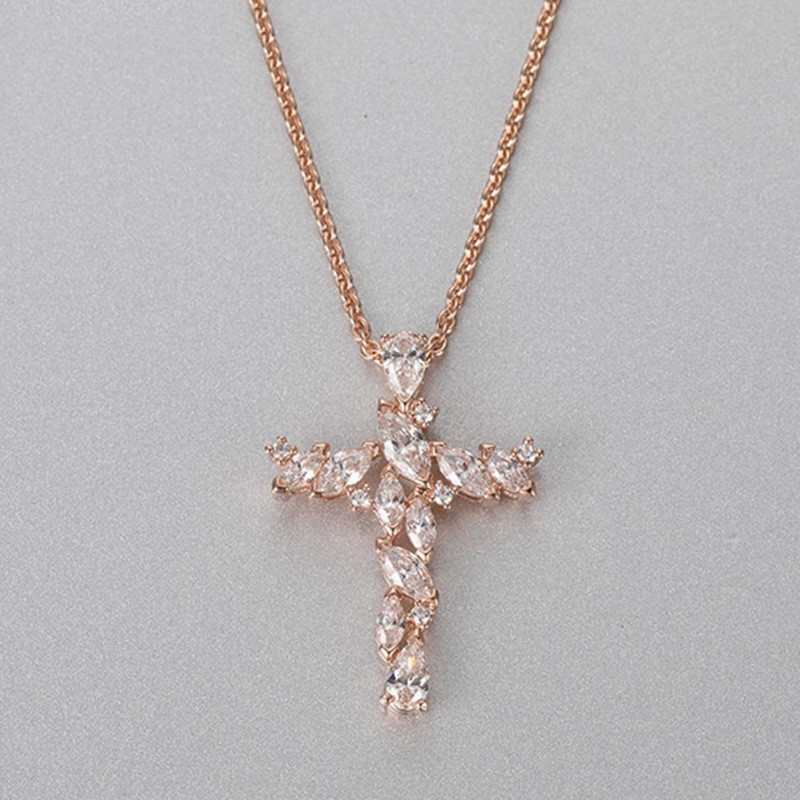 Swarovski Charming Cross Shape Necklace