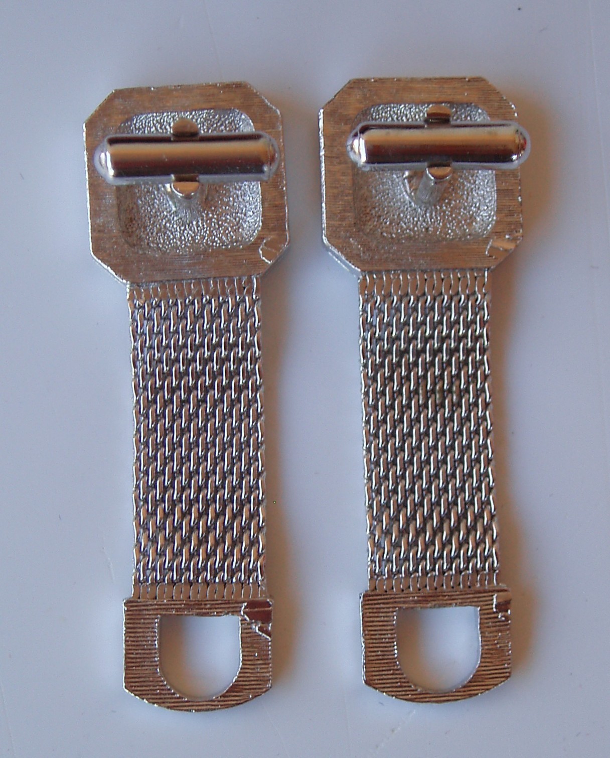 Vintage Tivoli Cufflinks by Swank Silver Tone Mesh Wrap Around with Original Box