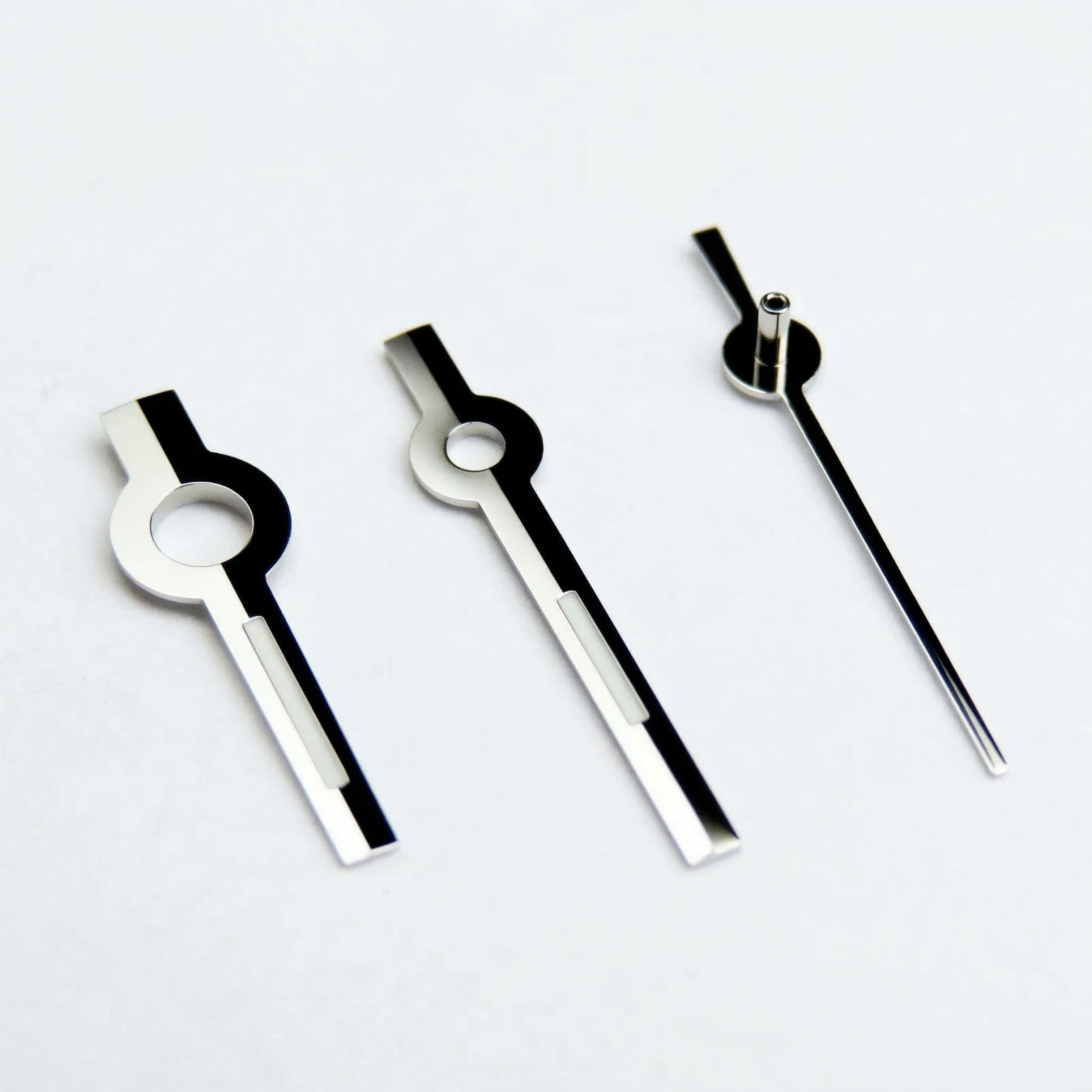 Silver Watch Hands for Rolex Caliber 2030 2035 Movement Diamond Dial