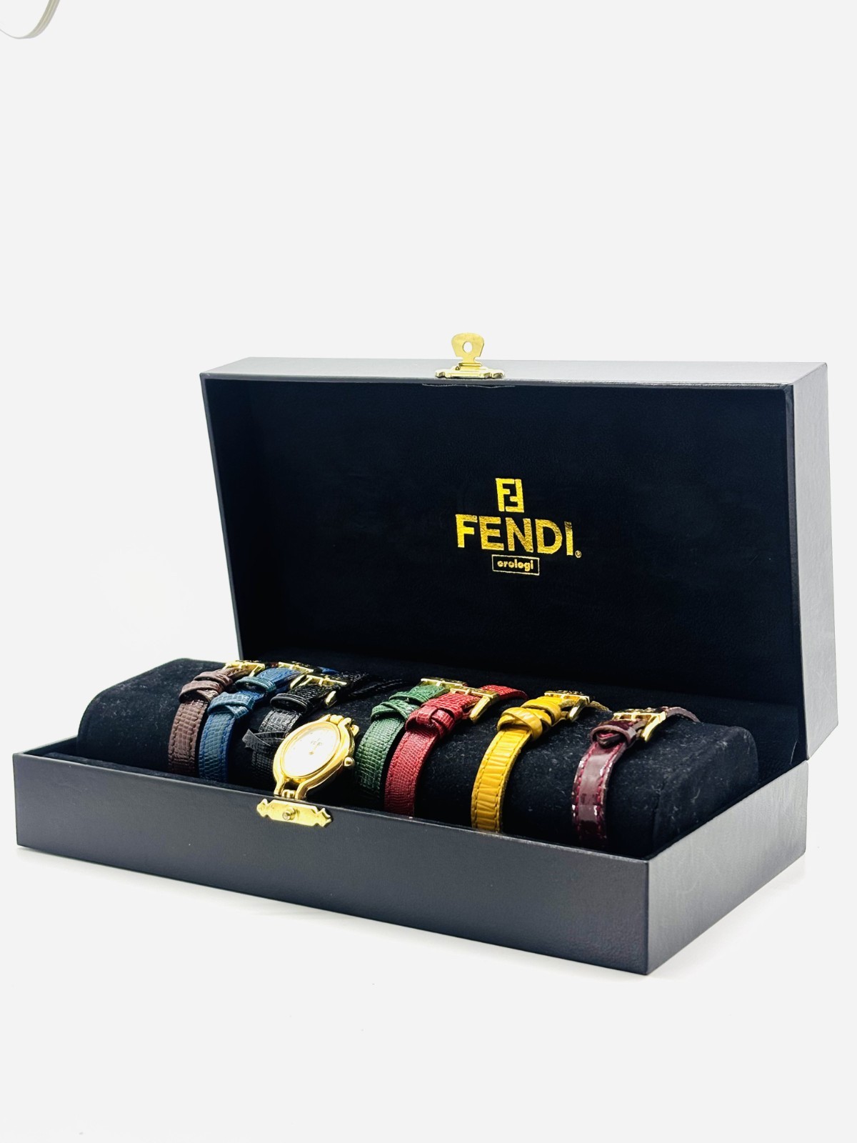 [Exc+5 w/Box] Fendi 640L Chameleon Change Bezel 7 Colors Women’s Quartz Watch