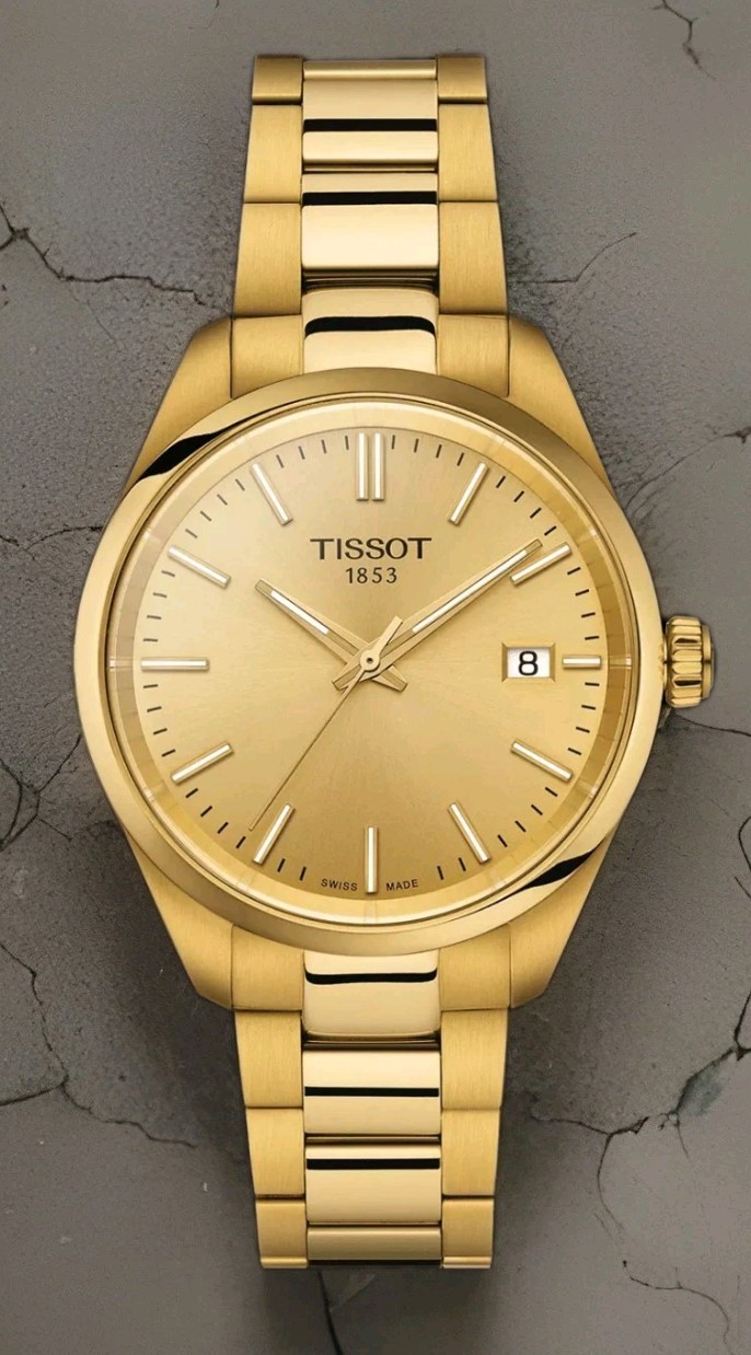 Tissot Quartz PR 100 Classic Gold Dial Round Men’s Watch T150.210.33.021.00