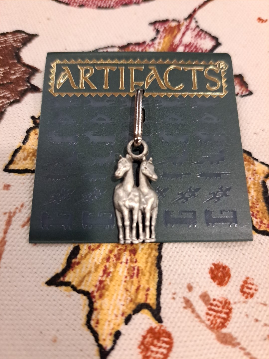 Vtg Horse Charm Pendant Zipper Pull JJ Jonette Jewelry Artifacts Horses Equine