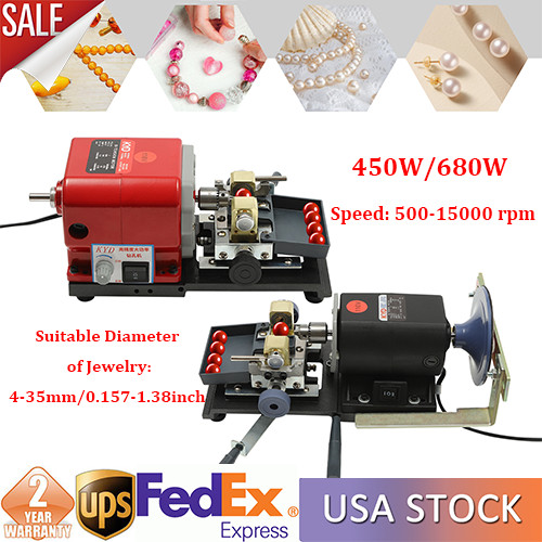Pro Pearl Drilling Machine Coral Driller Bead Polishing Jewelry Store 450W/ 680W
