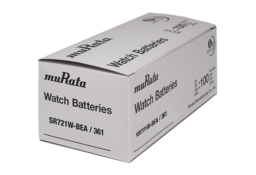 Murata 361 (SR721SW) Silver Oxide Watch Battery (500 Count) – Replaces Sony 361