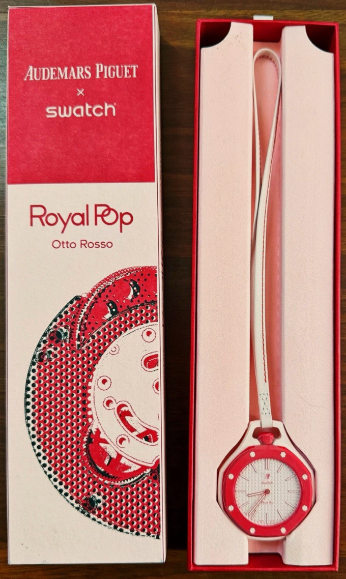 AP X SWATCH ROYAL POP OTTO ROSSO – FAST FREE Shipping! – In hand with receipt