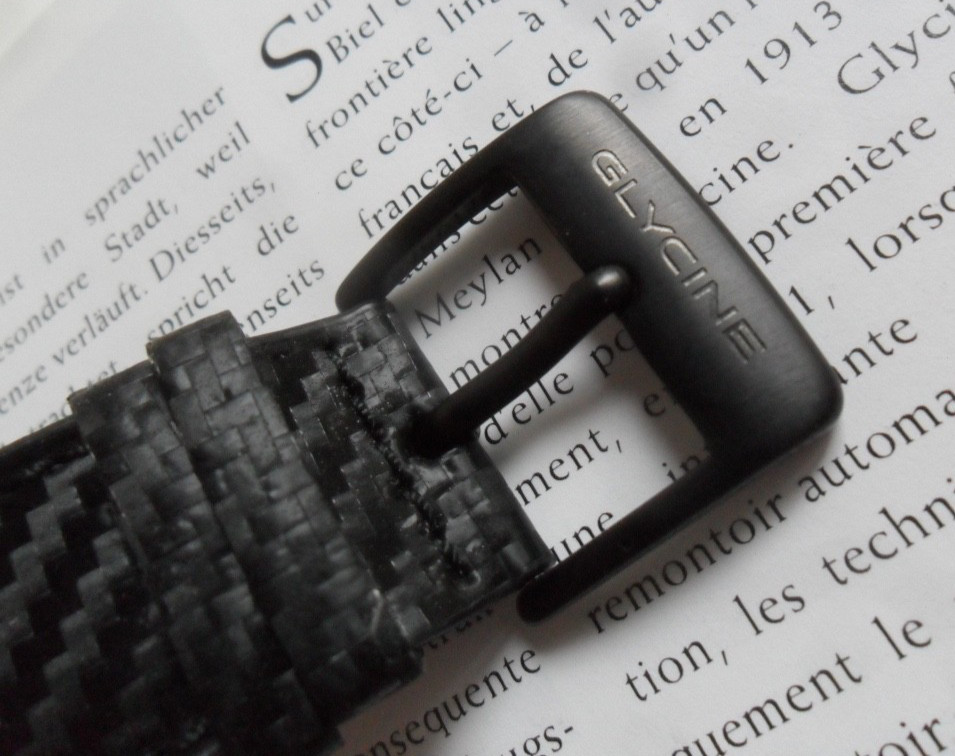 48.5 mm Black S/S Men’s Glycine SUB Combat 200M Military Automatic Watch GL0190