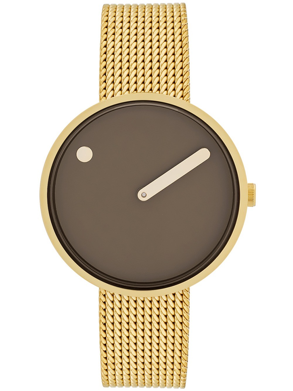 Picto 34001-0914G Mocha Brown 34mm 5ATM