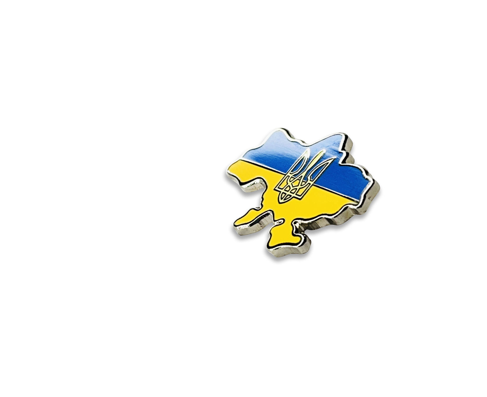 UKRAINE MAP PIN, The Coat of Arms Symbol Enamel Lapel PIN – 1″ / 2.5cm, 5-Pcs