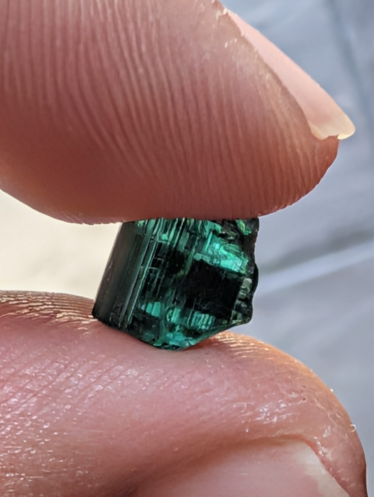USA seller 3.77 ct IF flawless closed C tourmaline facet rough gemstone specimen