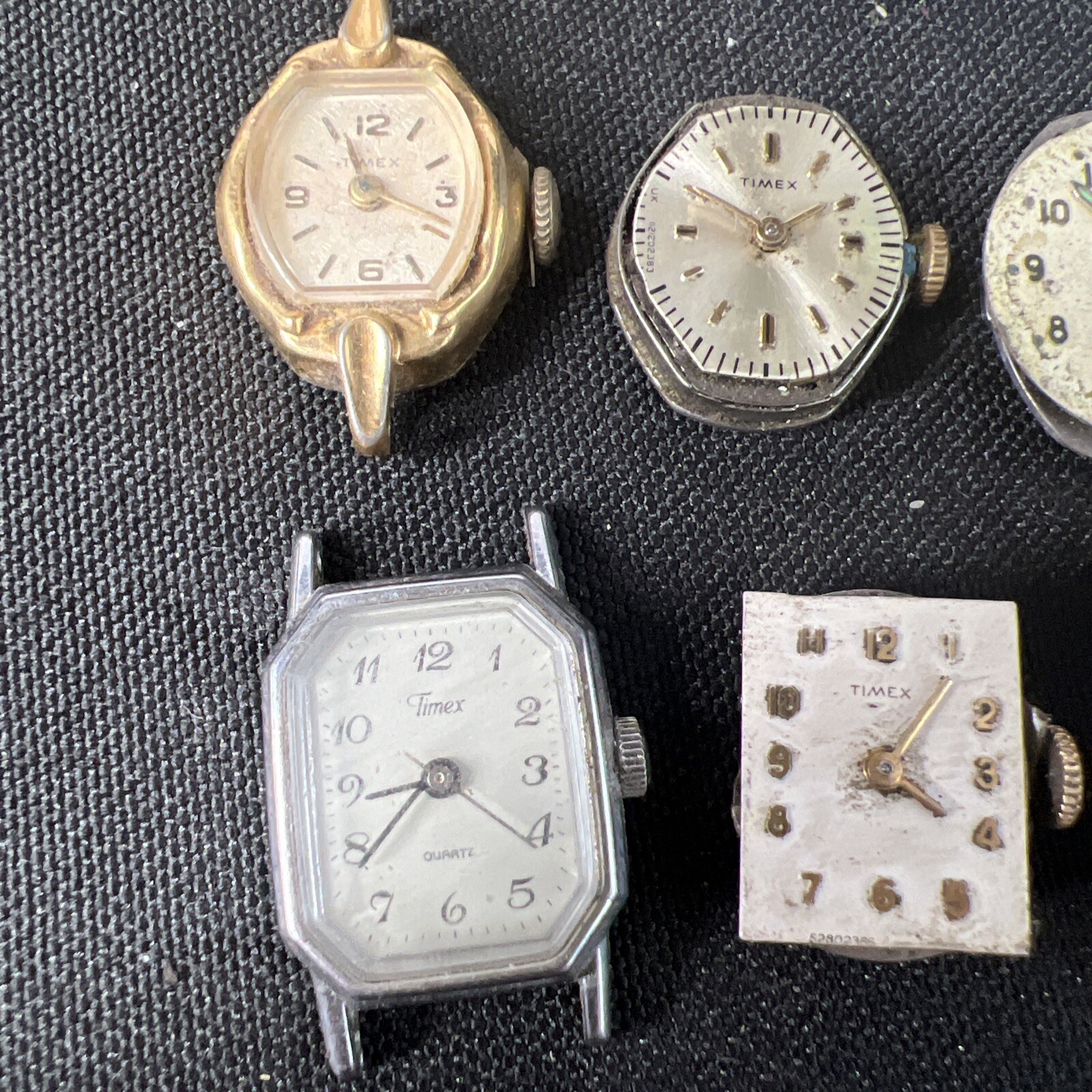 16 Lot Vintage Antique Ladies Watches TIMEX Military UFO Art Deco 60’s (parts)