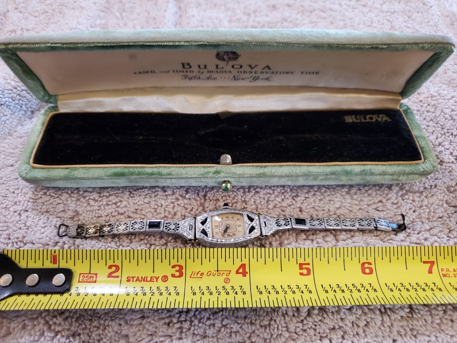 *Bulova Women’ Watch Marked June 10, 1924 W/ 750 Marking *SEE DESCRIPTION