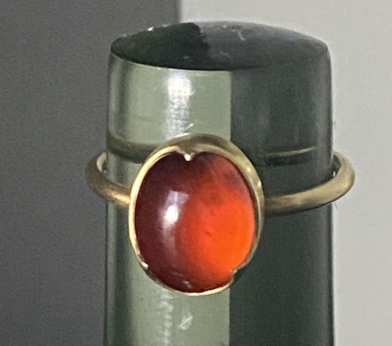 Gabriella Kiss 18 K Gold Hessonite Garnet Stone Ring
