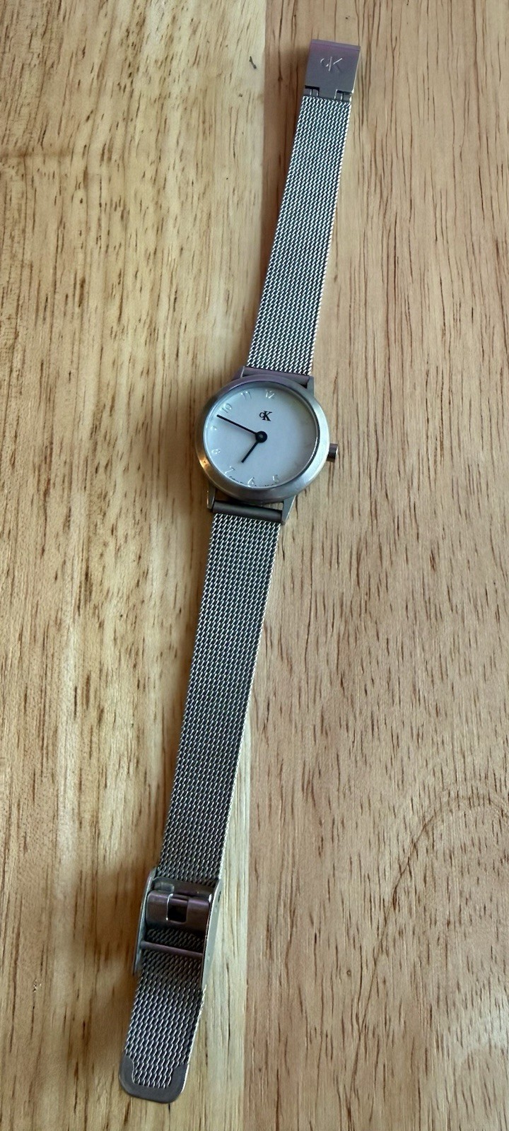 EXCELLENT COND. Ladies CK (Calvin Klein) Minimalist All Steel Quartz – RUNNING
