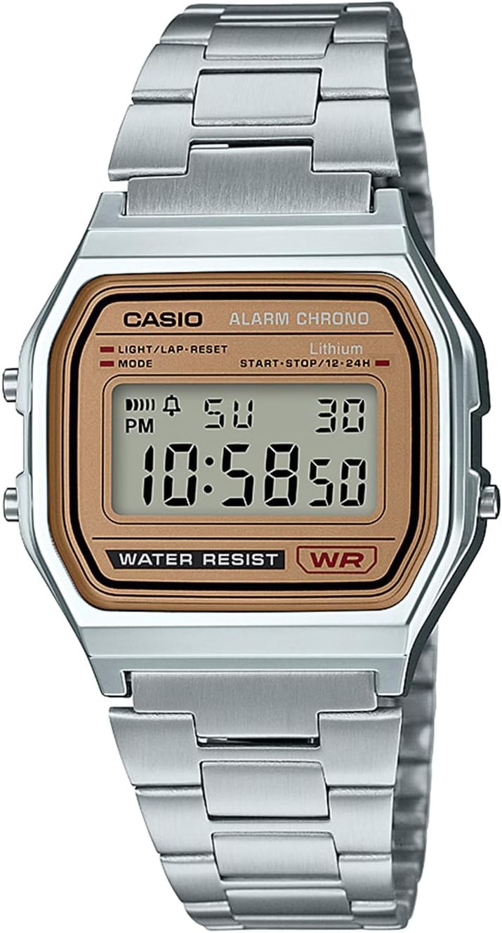 New Casio A159WA-N1JH Mens Watch Silver Japan