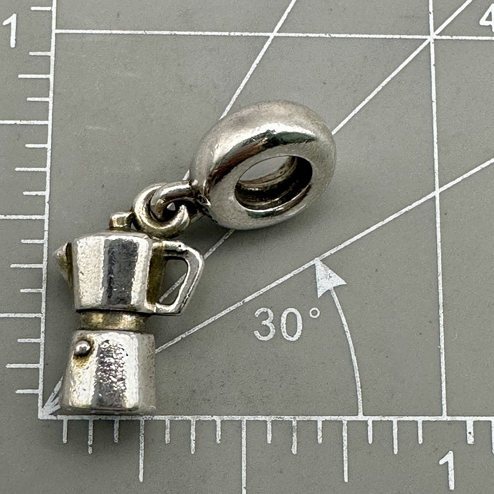 Pandora Coffee Lovers Bead Charm Pot ALE S 925 Sterling Silver Pendant 791514