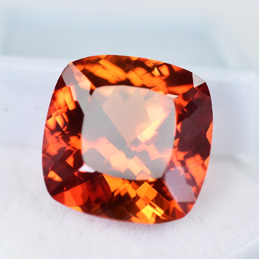 18.60 Ct Natural Ceylon Sapphire CERTIFIED Square Cushion Cut Loose Gemstone