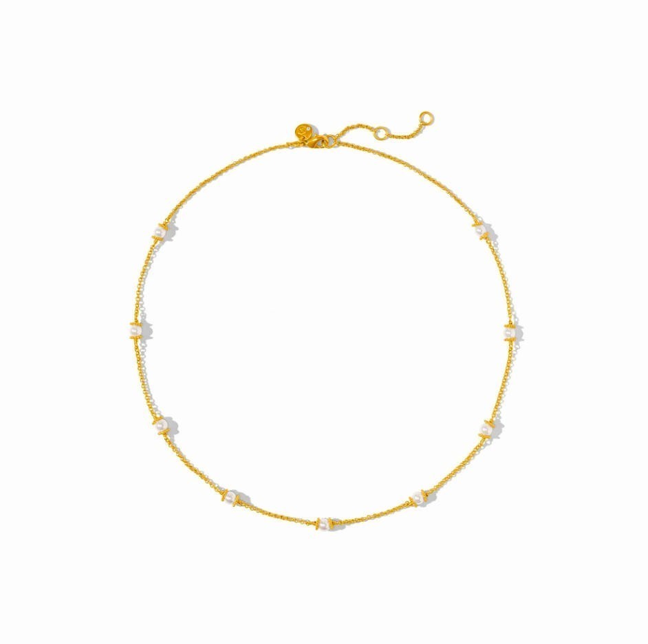 Julie Vos Hydra Delicate Station Necklace NEW
