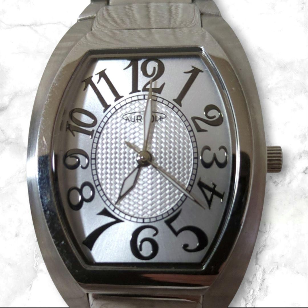 Aureole Quartz Silver Dial Wristwatch