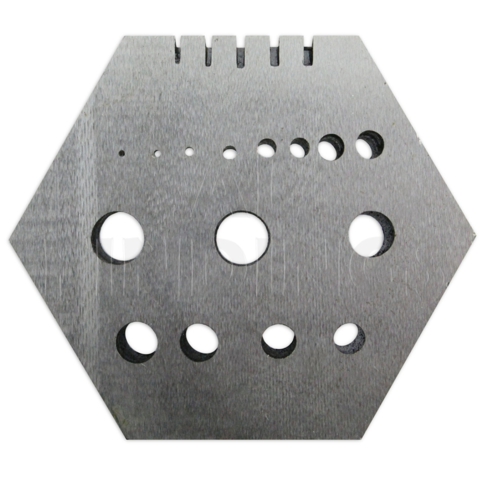 Hexagonal Staking Anvil 15 Holes & 5 Serrations Watch Riveting Watchmakers Tool