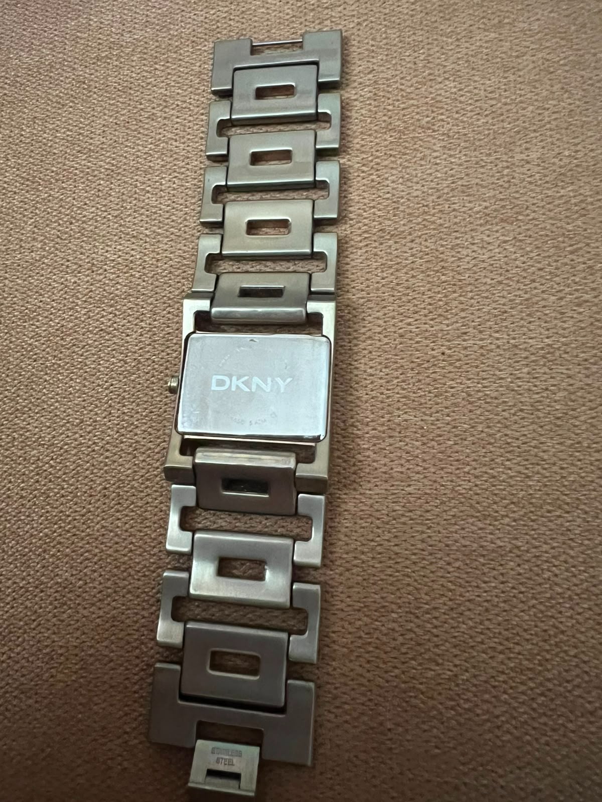 DKNY Women’s Y2K Bracelet Watch Rectangular Bronze Tone Quartz Working