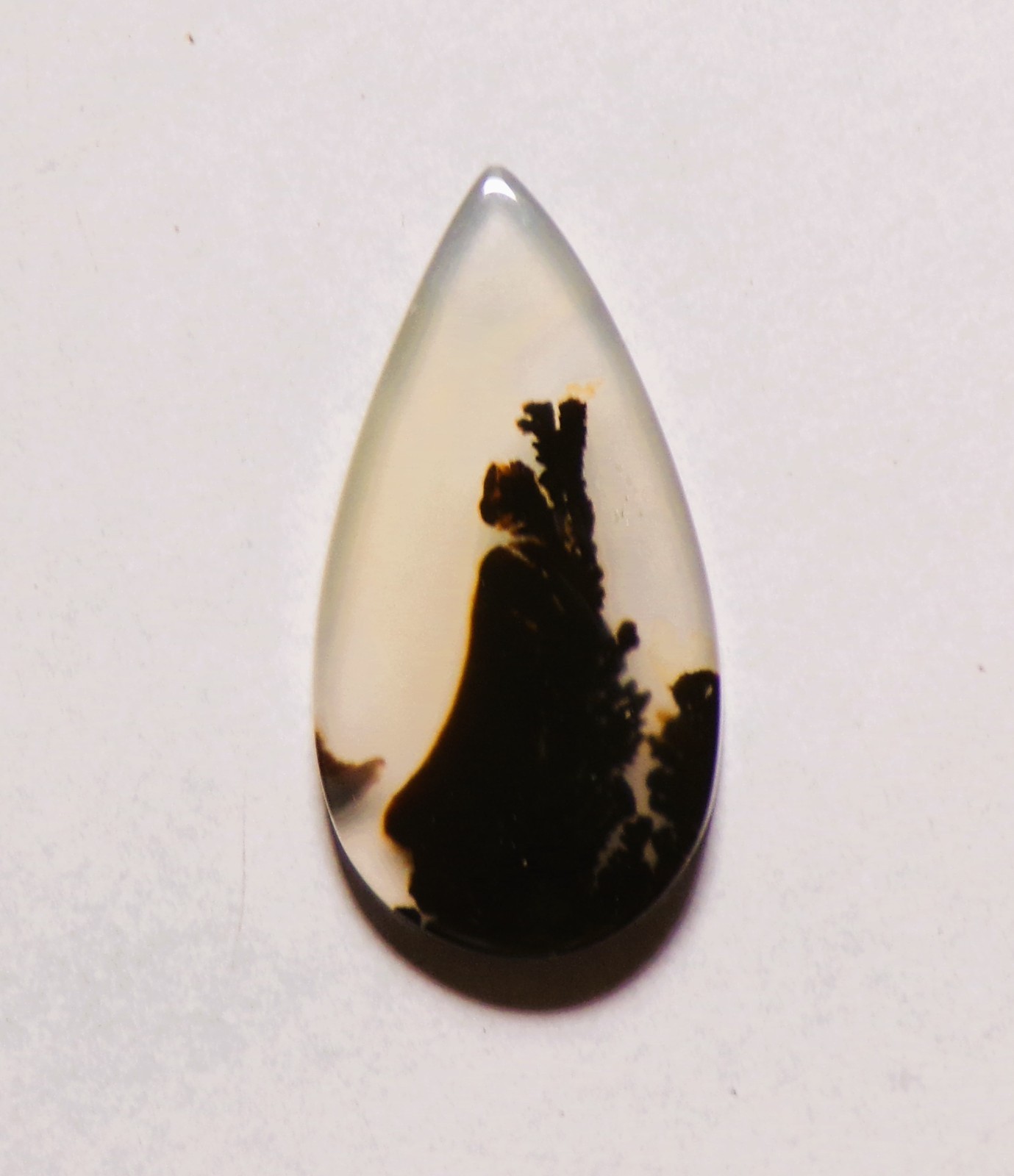 8.40 Cts Natural Shazar Dendritic Agate Cabochon Loose Gemstone 26X13X3.2MM 148
