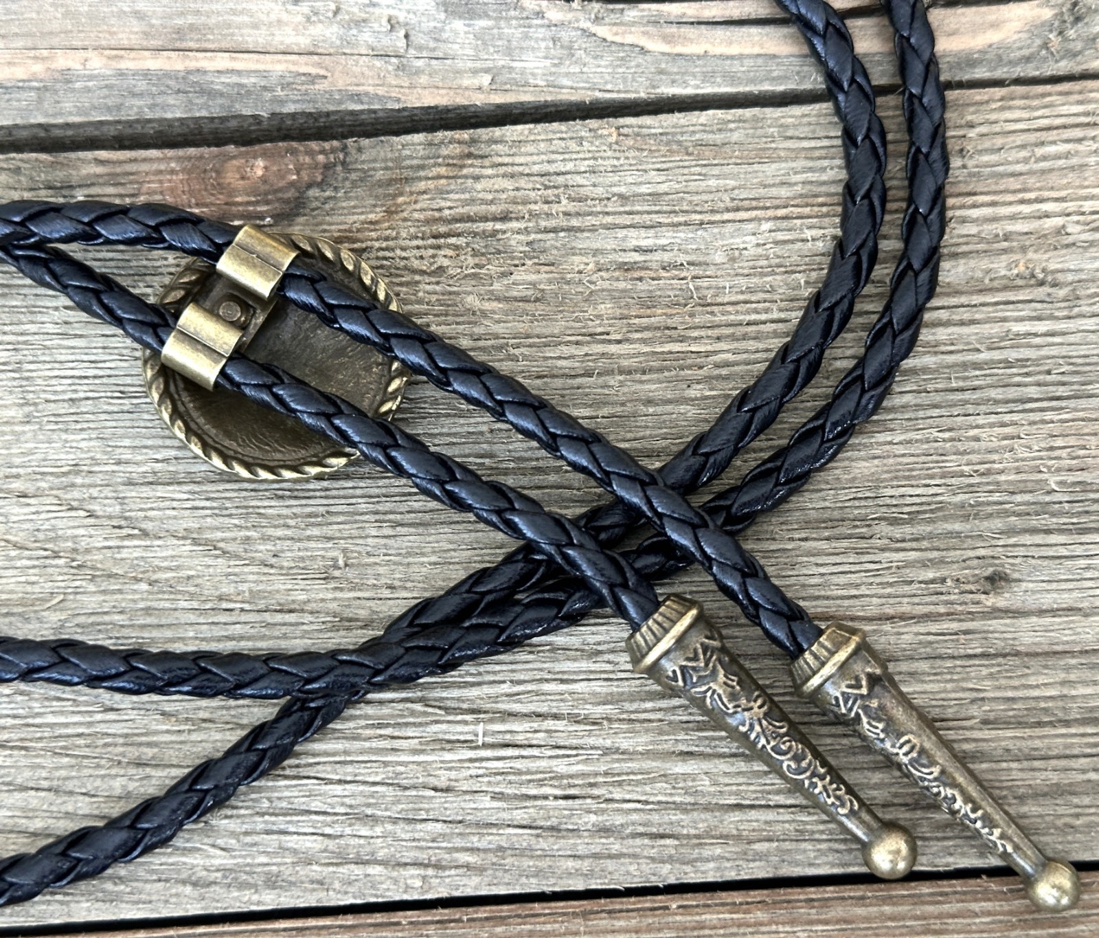 Bolo Tie Mens Wedding Necklace Leather Rope Western Cowboy Style